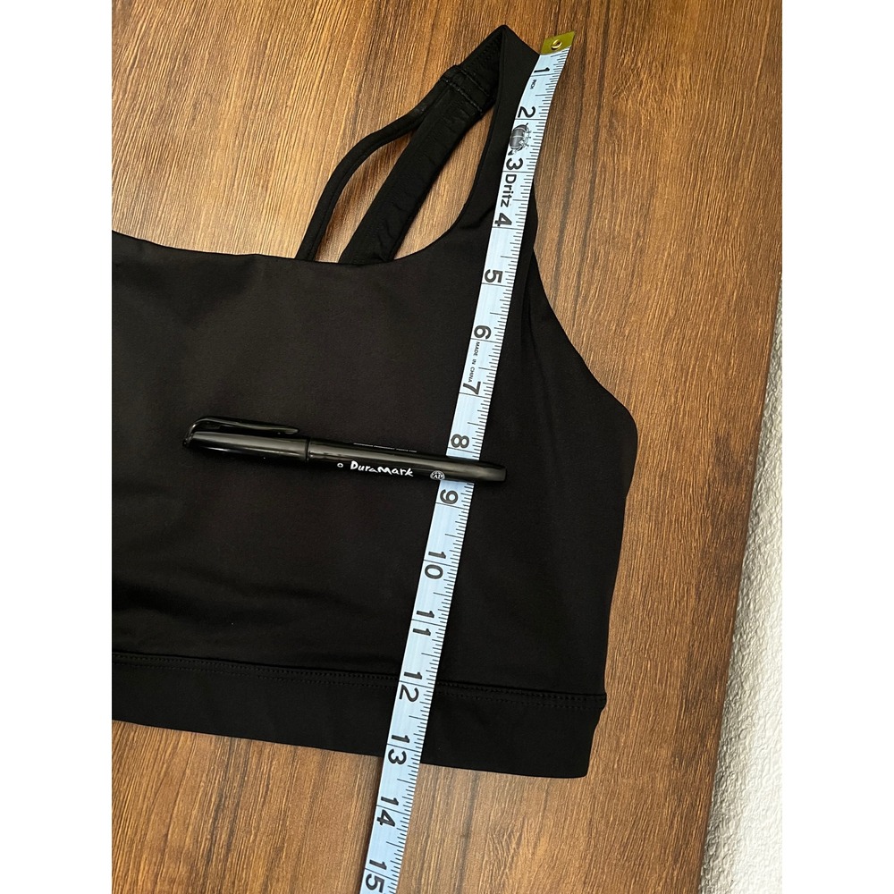 Athleta Women Black Square Neck Multi-Strap Sports Bra XL Activewear - Picture 6 of 8